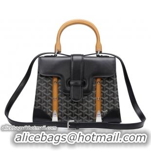 2015 Low Cost Goyard Small Saigon Tote Bag With Strap PM 8941 Black