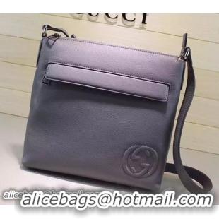 Buy Classic Gucci Calf Leather Messenger BagS 322059 Grey
