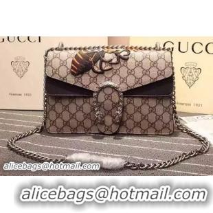 Cheap Latest Gucci Dionysus GG Supreme Canvas Shoulder Bag 400249 Brown