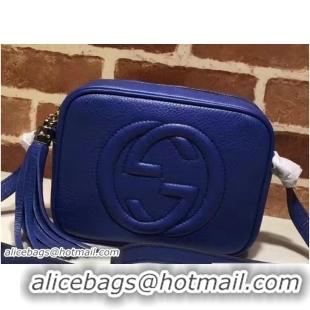 Classic Hot Gucci Soho Leather Disco Small Bag 308364 Blue