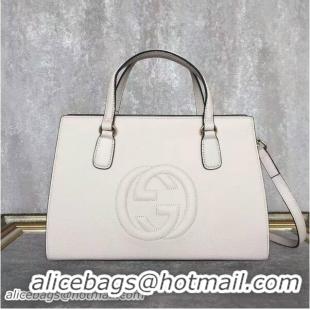 Low Price GUCCI Soho Leather Top Handle Bag 431572 Offwhite