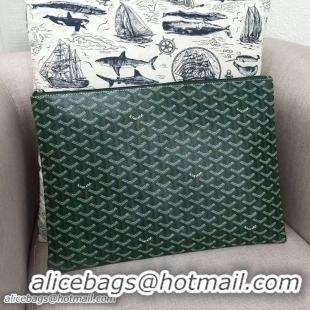 New Style Cheap  Goyard Ipad Bag GM 020113 Green