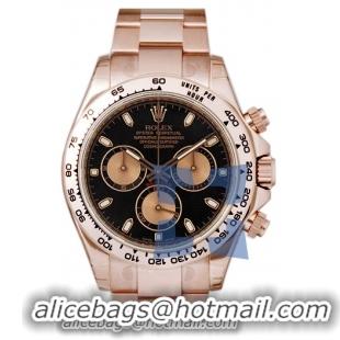 Rolex Daytona 18k Everose Gold Automatic Mens Wristwatch 116505CS