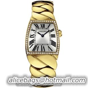 Cartier La Dona Series 18k Yellow Gold Midsize Ladies Swiss Quartz Wristwatch-WE60020H