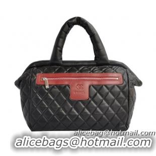 Grade Quality Chanel Coco Cocoon Satchel Bag Sheepskin A47205 Black&Red