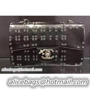 Cheapest Chanel 2.55 Series Flap Bag Bright Leather A1112C Black
