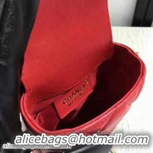 Stylish Chanel Sheepskin Leather Shoulder Bag 7023 Red