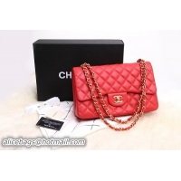 Sophisticated chanel 2.55 double flap bag original lambskin 36097 red