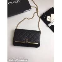 Chic Small Chanel Wallet on Chain Original A70641 black