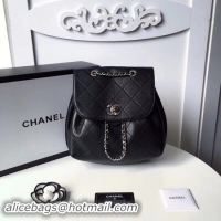 Fashion Chanel Backpack Original Cannage Patterns 5697 Black