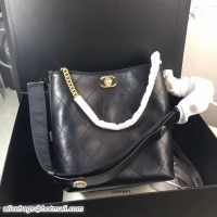 Sophisticated Chanel Retro Bucket Original Calfskin Bag CC62358 Black