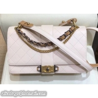 Popular Style Chanel Calfskin Medium Flap Bag A57578 Beige 2018
