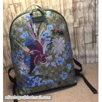 New Cheapest Gucci XL GG Floral Print Backpack 419584 Green