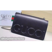 New Luxury Discount Gucci XL Calfskin Leather mini Bag 421850 Black