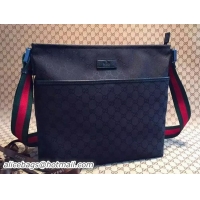 High Quality Gucci GG Canvas Medium Messenger Bags 189751 Black