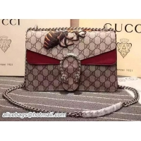 Top Quality Gucci Dionysus GG Supreme Canvas Shoulder Bag 400249 Red