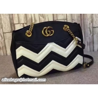 Shop Cheap Gucci GG Marmont Matelasse Tote Bag 443501 Black&White