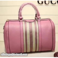 Refined Gucci Leather Medium Boston Bag 247205 Pink