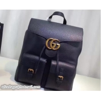 Traditional Specials Gucci GG Marmont Leather Backpack Bag 429007 Black 2016