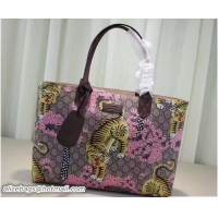 Perfect Gucci Bengal GG Supreme Tote Medium Bag 412096 Pink