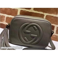 Buy Luxury Gucci Soho Leather Disco Small Bag 308364 Gray