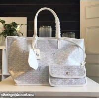 2016 Goyard Latest Style Anjou Reversible Bag GM 2398 White