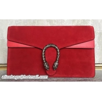 Sophisticated Gucci Dionysus Suede Leather Clutch 415156 Red