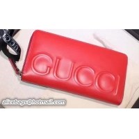 Discount Gucci XL Leather Long Wallet 421828 Red