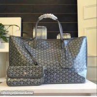 Low Cost Goyard Latest Style Anjou Reversible Bag GM 2398 Dark Grey