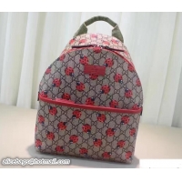 Fashion Gucci Children'S GG Supreme Canvas Backpack 271327 Ladybugs