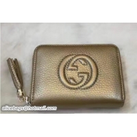 Purchase Gucci Soho Leather Disco Small Wallet 351484 Gold