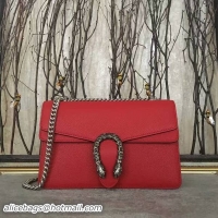 Expensive Gucci Dionysus Lichee Pattern Medium Shoulder Bag 400249 Red