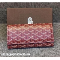 Free Shipping Discount Goyard Long Purse 020112 Bungundy