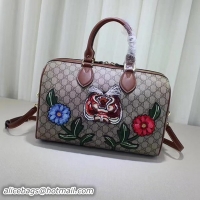 Most Popular Gucci Limited Edition GG Supreme Top Handle Bag 409527 Tiger