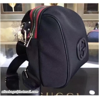 Unique Discount Gucci GG Fabric Medium Backpack Web 50401 Black