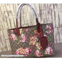 Trendy Design Gucci Reversible Leather Tote Medium Bag 368568 GG Blooms Rose