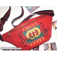 Purchase Gucci Coco Capitán Vintage Logo Belt Bag 493869 Red 2017