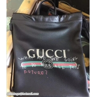 Duplicate Gucci Coco Capitán Vintage Logo Backpack Bag 494053 Black 2017