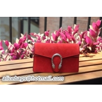 Grade Gucci Dionysus Suede Super mini Bbag with Crystals 476432 Red