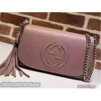 Shop Cheap Gucci Soho Leather Shoulde Bag 336752 Nude Pink