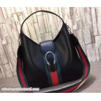 Discount Gucci Dionysus Web Medium Hobo Bag 446687 Black 2018