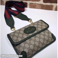 Good Looking Gucci GucciTotem Web GG Supreme Messenger Bag 489617 Green 2018