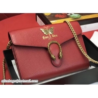 Low Cost Gucci Garden Dionysus Mini Chain Wallet Bag 516920 Butterfly Red 2018