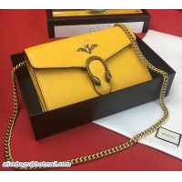Stylish Gucci Garden Dionysus Mini Chain Wallet Bag 516920 Bat Yellow 2018