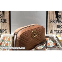 Discount Gucci GG Marmont Matelassé Chevron Shoulder Small Bag 447632 Velvet Taupe 2018