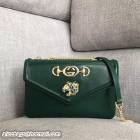 Best Product Gucci Rajah medium shoulder bag 537241 Green