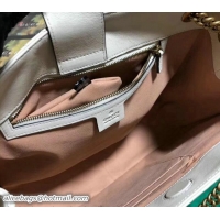 Luxury Gucci GG Marmont Matelasse Shoulder Bag 453569 White