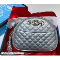 Duplicate Gucci Laminated Leather Mini Bag 534951 Silver