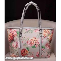 Comfortable Gucci Diaper Flora Leather Tote Bag 211137 Light Pink