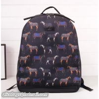 Buy Fashionable Gucci Backpack Horse Print 353476 Black